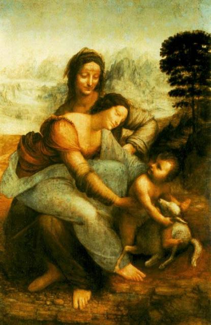 Szűzanya harmadmagával (Musée du Louvre) – Leonardo da Vinci